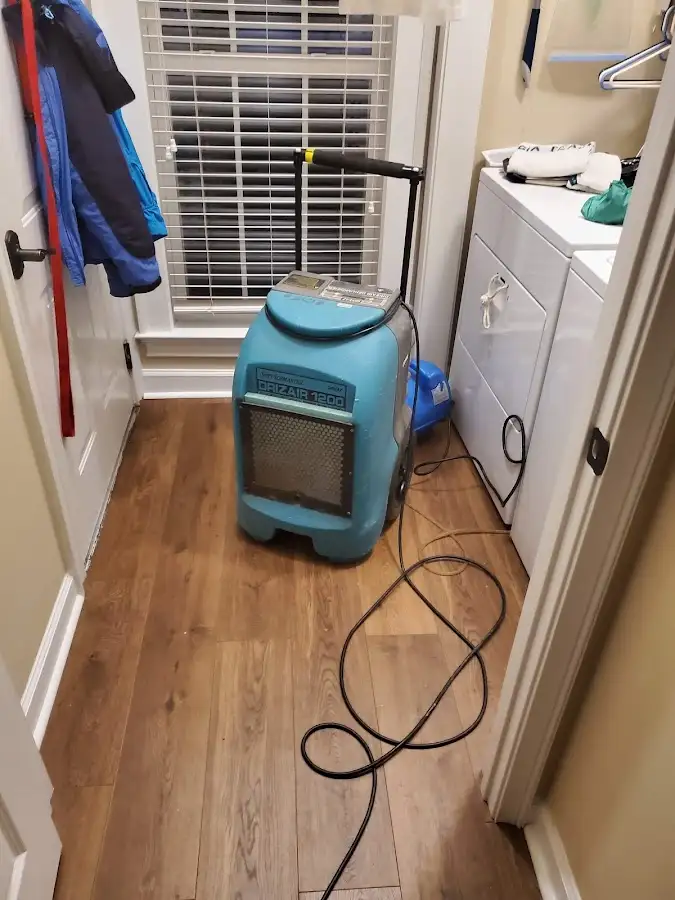 Commercial dehumidifier deployed for Crawl Space Restoration in Carroll