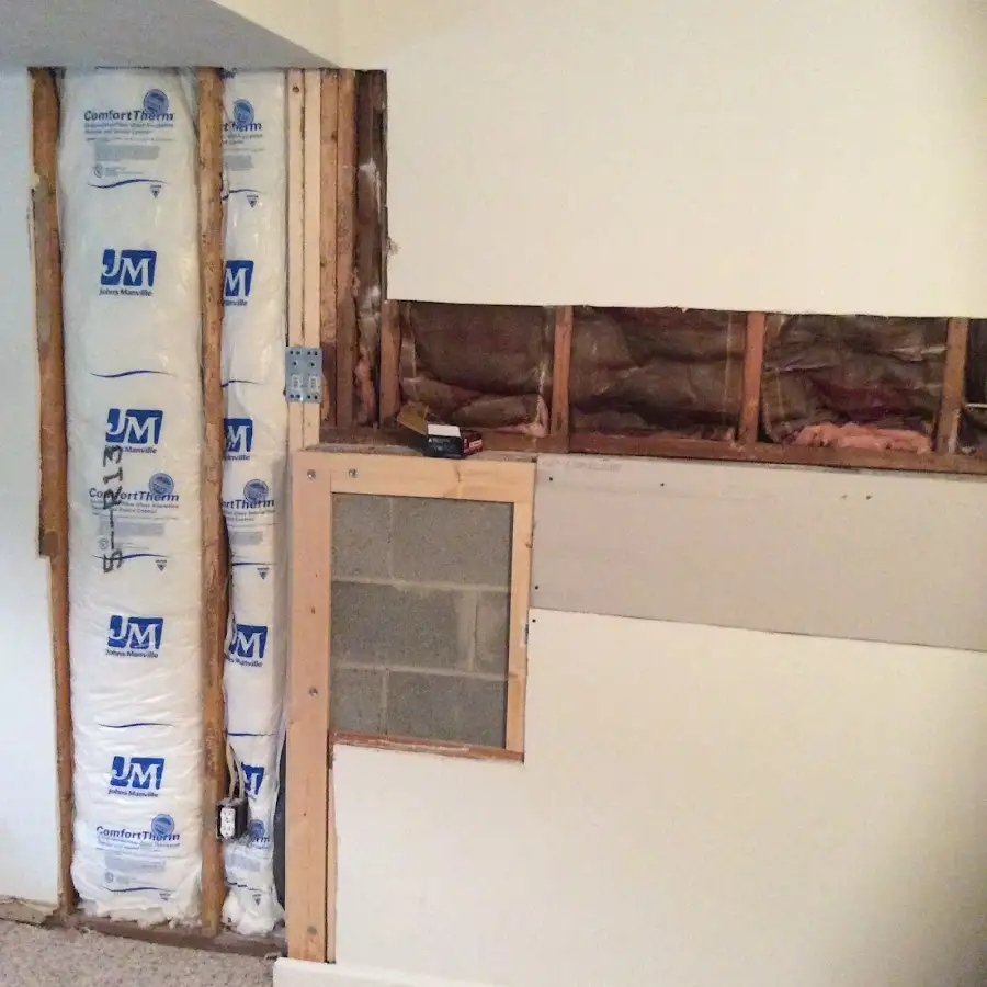 Wall insulation replacement during Structural Drying in Carroll